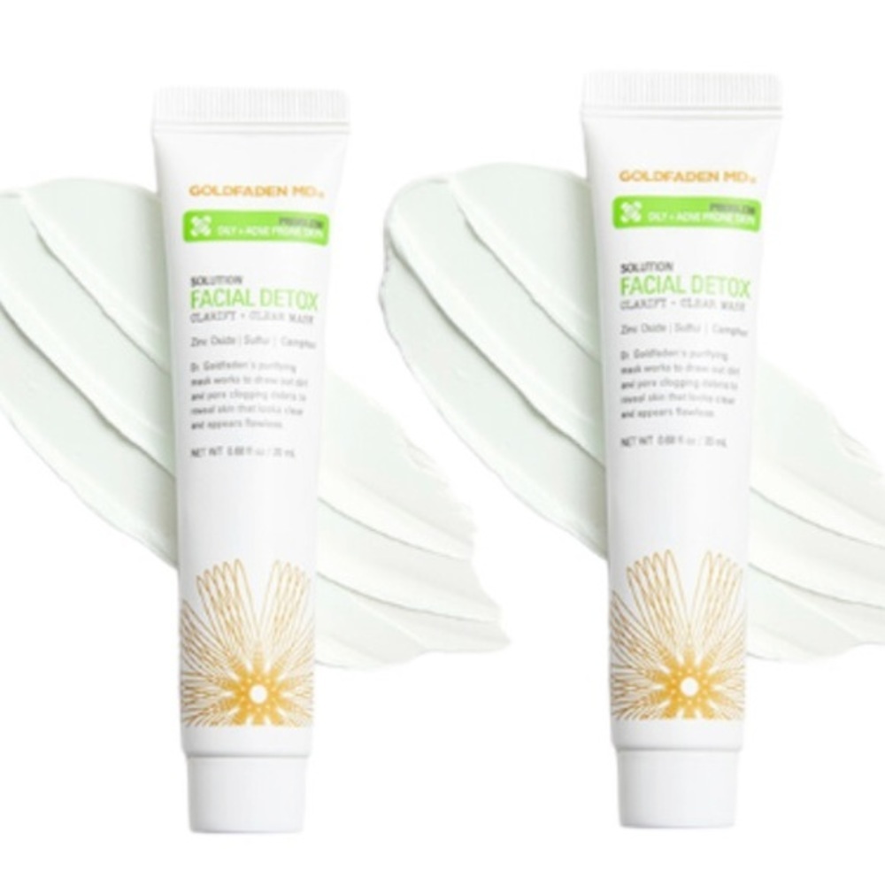 Goldfaden MD Clearing Detoxifying Mask x2 20 ML Each Smooths Calms